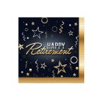 Happy Retirement Beverage Napkins