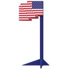 3-D American Flag Prop
