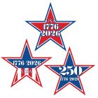 Semiquincentennial Mini Star Cutouts