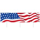 Plastic Jumbo American Flag Yard Sign