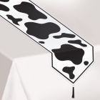 Printed Cow Print Table Runner