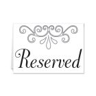 Reserved Table Cards