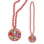 Beads w/International Flag Medallion