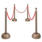 Red Rope Stanchion Set