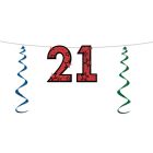 21 Glittered Streamer