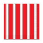 Red & White Stripes Beverage Napkins