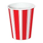 Red & White Stripes Beverage Cups
