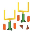 3-D Football Goal Post Centerpieces