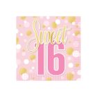 Sweet 16 Beverage Napkins