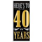 Here's To "40" Years Door Cover