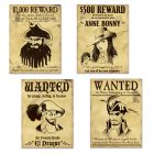 Pirate Wanted Sign Cutouts