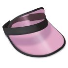Clear Cerise Plastic Dealer's Visor