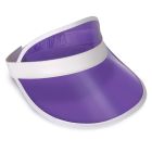 Clear Purple Plastic Dealer's Visor