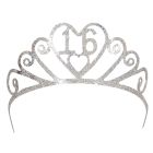 Glittered Metal "16" Tiara