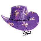 Sequined Mardi Gras Cowboy Hat