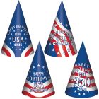 Pkgd Semiquincentennial Cone Hats