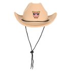 Tan Felt Cowboy Hats w/ Adjustable Chin Strap
