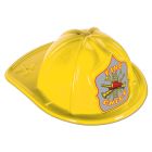 Yellow Plastic Fire Chief Hat
