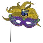 Paper-Stock Masks w/ Wooden Dowel