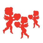 Pkgd Printed Cupid Cutouts
