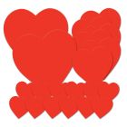 Pkgd Printed Heart Cutouts