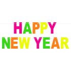 Neon Happy New Year Streamer