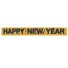 Metallic Happy New Year Fringe Banner