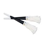 Black Foil Horns w/White Tassel