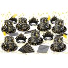 The Confetti Drop Black&Gold Asst for 50