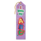 I Know My ABC's Award Ribbon