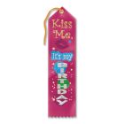 Kiss Me, It's My Birthday Award Ribbon