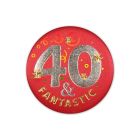 40 & Fantastic Satin Button