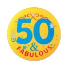 50 & Fabulous Button