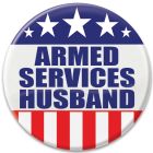 Armed Services Husband Button