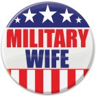 Military Wife Button