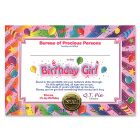 Birthday Girl Certificate
