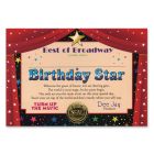 Birthday Star Certificate