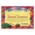 Sweet Sixteen Certificate