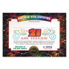 21 & Terrific Certificate