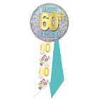 60th Birthday Rosette
