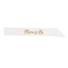 Mom To Be White Lace Sash