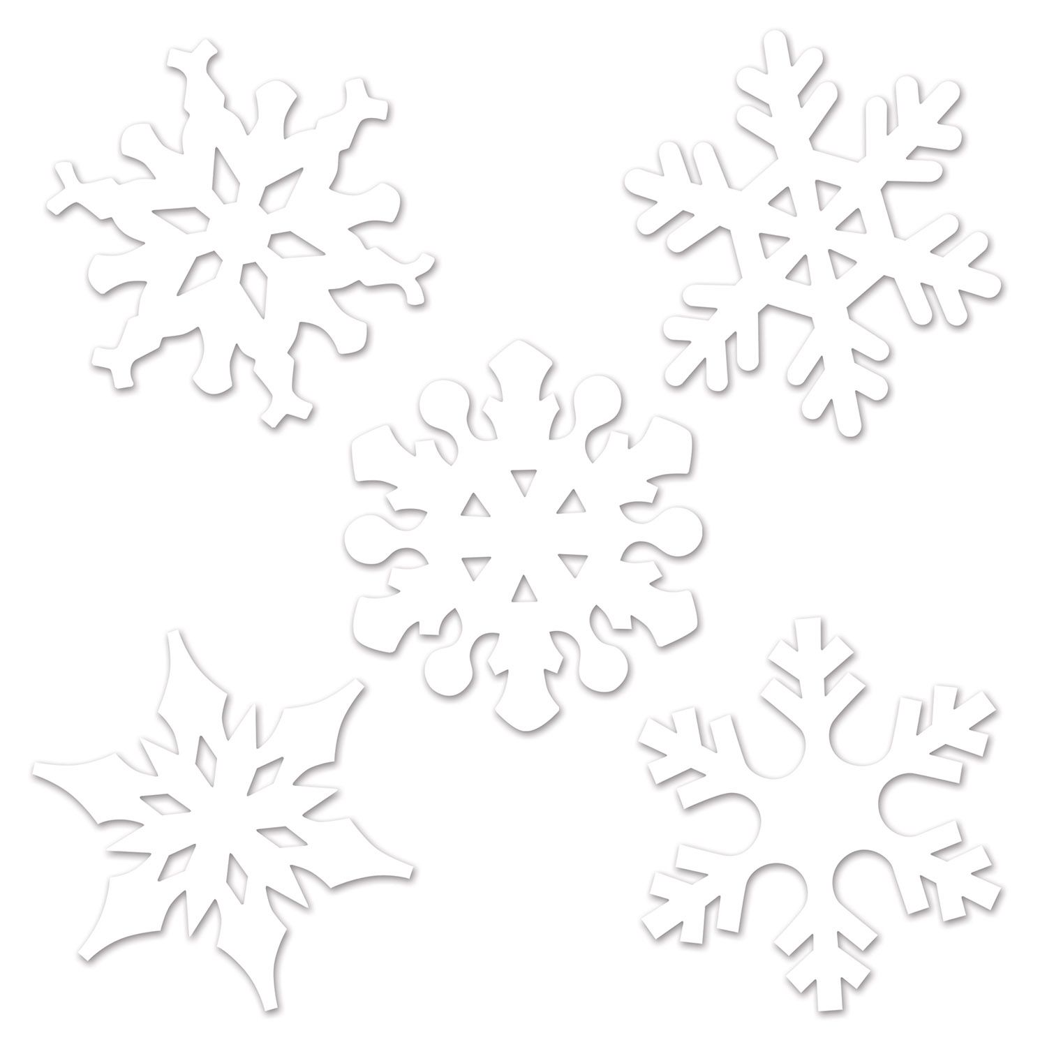 Beistle Mini Snowflake Cutouts