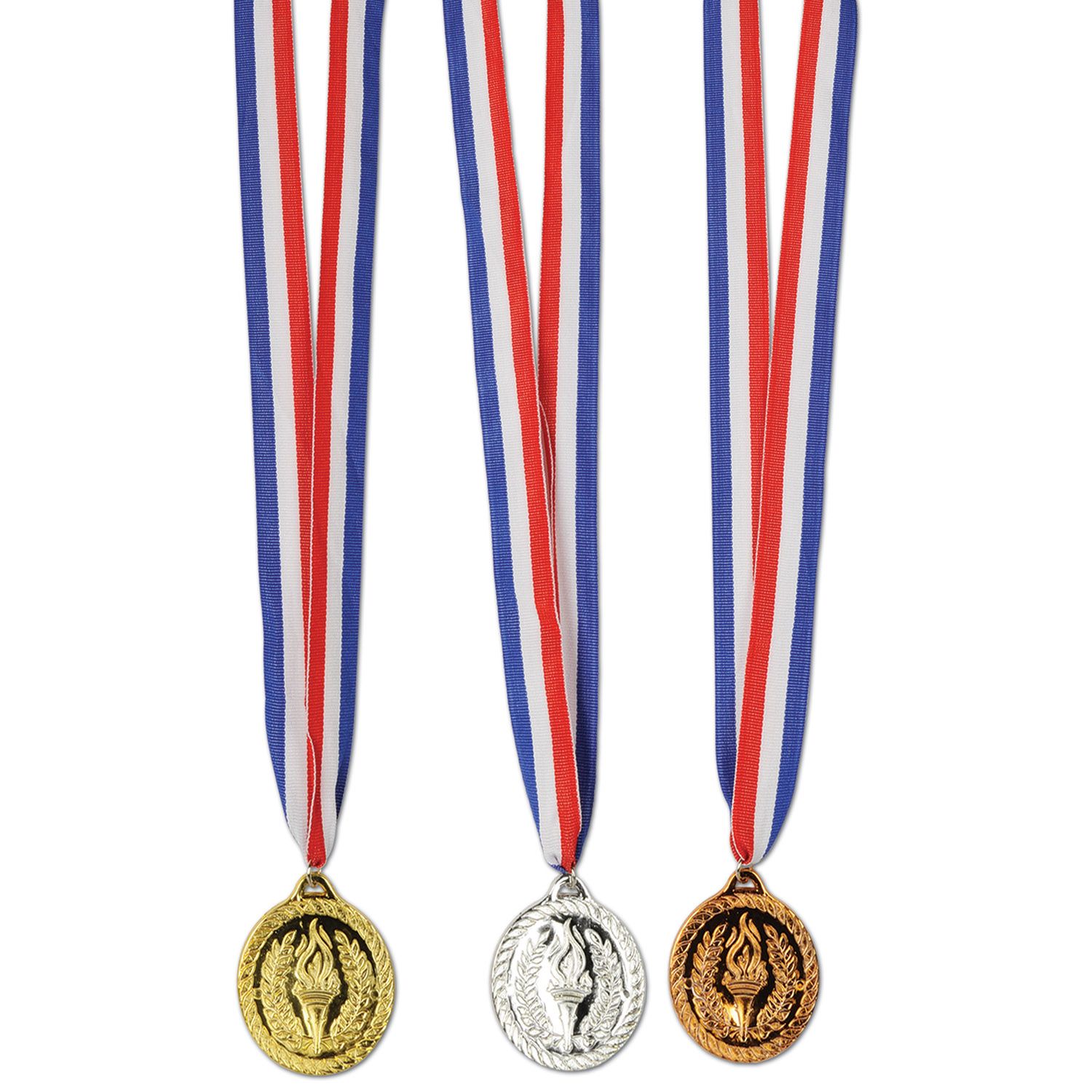 Beistle Gold Medal with Ribbon