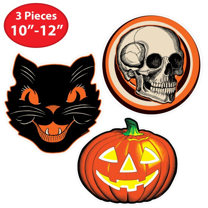 Plastic Vintage Halloween Cutouts