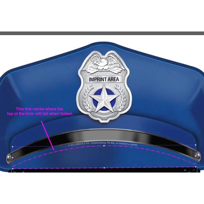 police hat template