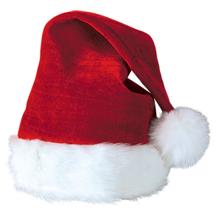 Velvet santa hat hotsell