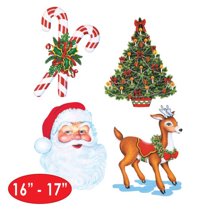 Beistle Christmas Decor/Winter Decor/Mini Snowflake Cutouts,Size =4-4
