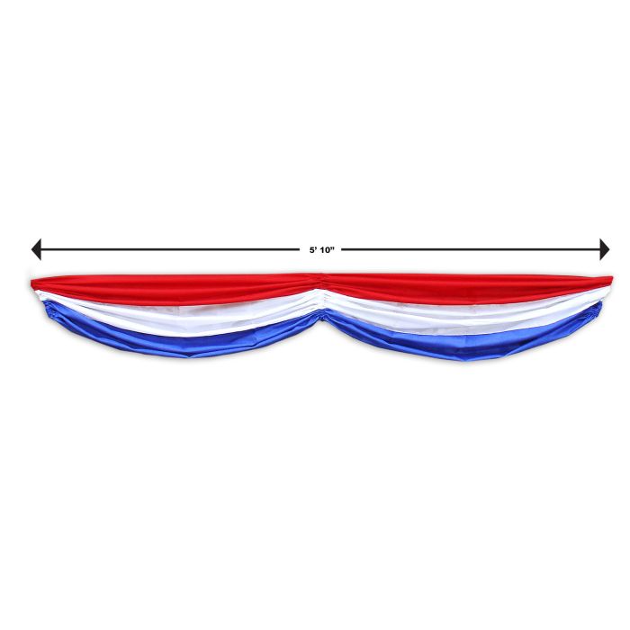 Beistle Patriotic Fabric Bunting - Thumbnail 4