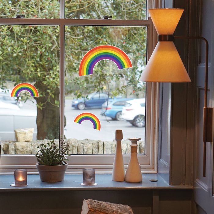 Beistle Rainbow Decor/Rainbow Clings - Thumbnail 3