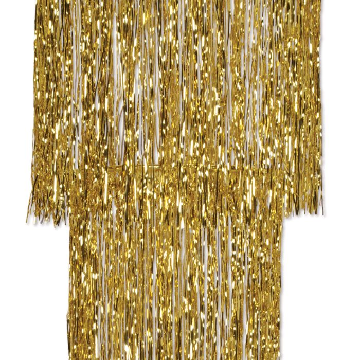 Beistle 57510-Gd 3-Tier Shimmering Chandelier, Gold